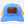 Blue and beige cap with a leather patch featuring 'Waterman Outfitters' on a white background